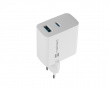 Ribera GaN USB Wall Charger USB-A & USB-C - 45W - White