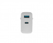 Ribera GaN USB Wall Charger USB-A & USB-C - 65W - White