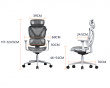 SpineX Pro Ergonomic Office Chair - Grey