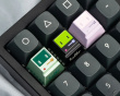 Cute Computer Aluminum Alloy Artisan Keycap - Green