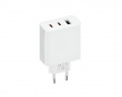 67W GaN Charger 2C1A (2xUSB-A + USB-C) - White