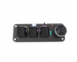 Wireless 3-Key RGB Mini Mechanical Keypad with Knob - Black