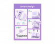 Nexode Robot Charger 3 ports - 65W - Purple