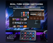 AMPLIGAME D6 Stream Controller - Streaming Deck for Streaming & Podcast - Black