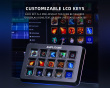 AMPLIGAME D6 Stream Controller - Streaming Deck for Streaming & Podcast - Black