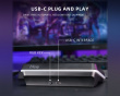 AMPLIGAME D6 Stream Controller - Streaming Deck for Streaming & Podcast - Black
