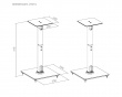 Speaker Floor Stand Pair 610mm - Black
