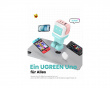 Uno Robot GaN 65W Fast Charger - 3 port - Pink/Blue