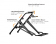 Foldable Racing Simulator Wheel Stand with Chair Fixing Slot