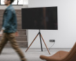 Tripod Stylish Easel Studio TV Floor Stand - Black
