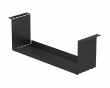 Compact Under-Desk Cable Tray - Black