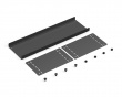 Compact Under-Desk Cable Tray - Black