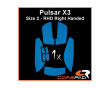 Soft Grips for Pulsar X3 RHD - Blue