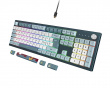 MKey Fullsize Freedom ISO Keyboard Blue/White - [Gateron G Pro 2.0 Red]