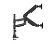Hercules Monitor Arm 27kg USB-Ports 24”-57” Black - 2 Screens