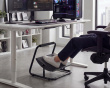 Adjustable Foot Rest with Tiltable Function - Black