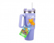 Minecraft Purple Travel Cup with Straw 900 ml