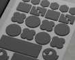 GHOSTGRIPS - Universal Grips for Mice and Keyboards - Black Heavy