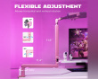 TAM8 Dynamic Gaming Microphone and Boom Arm - Pink