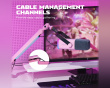 TAM8 Dynamic Gaming Microphone and Boom Arm - Pink