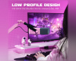 TAM8 Dynamic Gaming Microphone and Boom Arm - Pink