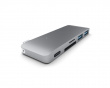 3-in-1 USB-C Pass Through USB Hub  - Space Grey