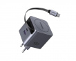 45W GaN Fast Charger with Retractable Cable