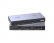 8K HDMI KVM Switch 4 USB 3.0 Ports 2 HDMI Cables, 2 USB Cables and Controller