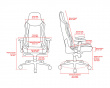 Vernazza Supersoft Fabric Gaming Chair - Black