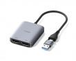 USB 3.0 or USB-C to Dual HDMI Adapter