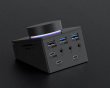 USB-C Hub with Knob and Shortcut Buttons - Black
