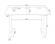 Arena Gaming Desk - Small - Pure Black
