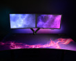 Arena Gaming Desk - Large - Deep Purple Galaxy