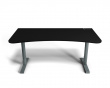 Arena Gaming Desk - Large - Frozen Grey - Black