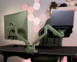 Alzare Neo Duo Monitor Stand - Forest Green