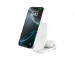 UltraCharge 2-i-1 Qi2 trådlös laddare (vit)