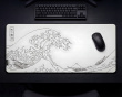 The Great Wave XXL Mousepad - White