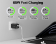 65w Dual GaN USB-C Wall Charger