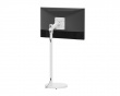 Floor stand with adjustable arm for TV - White
