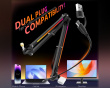 BM38 RGB Metal Microphone Boom Arm - Black