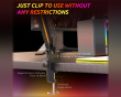 BM38 RGB Metal Microphone Boom Arm - Black