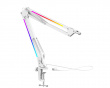 BM38 RGB Metal Microphone Boom Arm - White