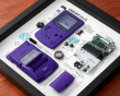 Retro Art Nintendo Gameboy Color Console Display  - Purple