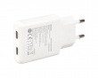 45W 2x USB-C Wall charger - Slim White