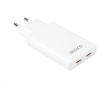 67W 2x USB-C Wall charger - Slim White