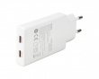 67W 2x USB-C Wall charger - Slim White