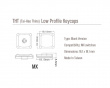 THT Doubleshot PBT Shine-through Low-Profile 18-Key - MX - Black