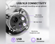 AmpliTank USB/XLR Dynamic Microphone - White