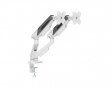 Monitor Stand with Mechanical Spring – 2 Monitors – White