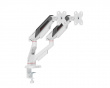 Monitor Stand with Mechanical Spring – 2 Monitors – White